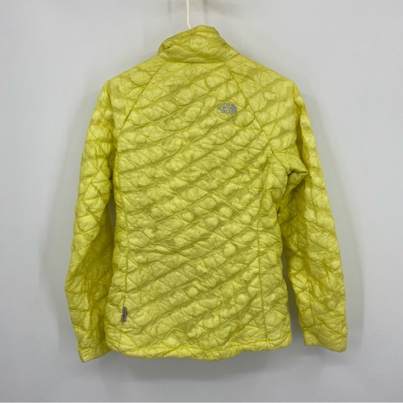 The North Face Thermoball Yellow Quilted Zip Jacket Small - Picture 7 of 9